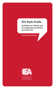 IEA Style Guide - IEA: Publications