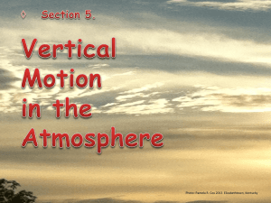 Unit 2 Section 5 Vertical Motion in the Atm