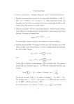 Practice problems 1. What is exponential, γ, Binimial, Bernoulli