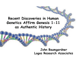 Recent Discoveres in Human Genetics