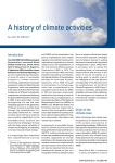 A history of climate activities