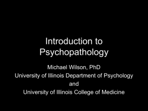 PERSONALITY AND PSYCHOPATHOLOGY