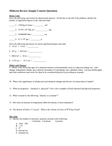 Midterm Review Sample Content Questions