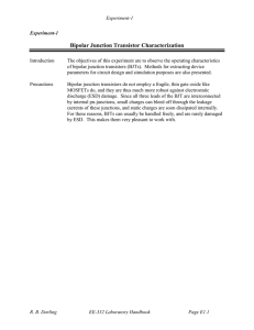 Bipolar Junction Transistor Characterization
