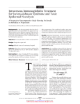 Intravenous Immunoglobulin Treatment for Stevens