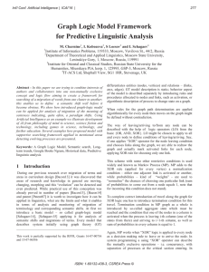 Graph Logic Model Framework for Predictive Linguistic Analysis