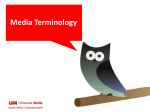 Traditional Media Terminology