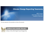 Climate Change Reporting Taxonomy