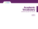 Academic Vocabulary