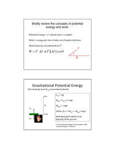 Gravitational Potential Energy