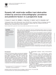 Dynamic left ventricular outflow tract obstruction evoked by exercise