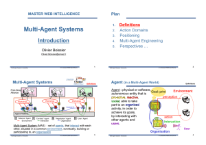 Multi-Agent Systems Introduction