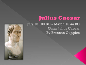 World History Julius Caesar