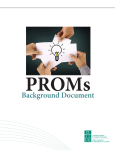 CIHI PROMs Forum—PROMs Background Document
