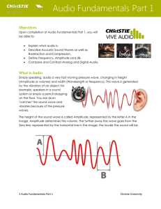 Audio Fundamentals Part 1