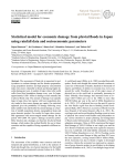 Statistical model for economic damage from pluvial floods