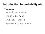 Introduction to probability (4)