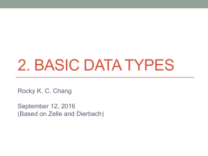 2. BASIC DATA TYPES
