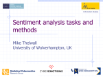 Sentiment analysis tasks and methods