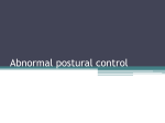 Problems with the timely activation of postural responses