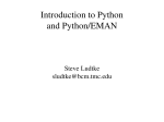 Introduction to Python and Python/EMAN