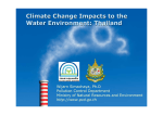 Climate Change Impacts to the Water Environment: Thailand