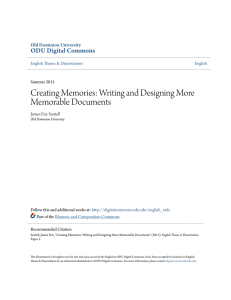 Writing and Designing More Memorable Documents
