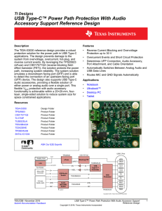 USB Type-C™ Power Path Protection With