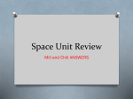 Space Unit Review
