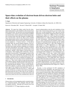 Space-time evolution of electron-beam driven electron holes and