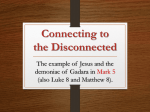“Connecting to the Disconnected” (Workshop