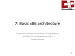 7: Basic x86 architecture