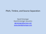 Pitch, Timbre, Source Separation