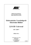 Electronic Ballast 2,5/4 EB Universal