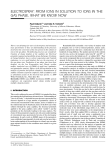 From ions in solution to ions in the gas phase, what we know now