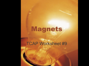 TCAP Worksheet #9 – Magnets