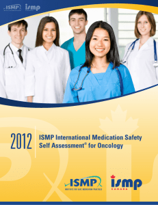 2012 ISMP International Medication Safety Self Assessment® for