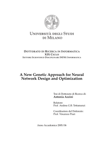 A. Azzini "A New Genetic Approach for Neural Network Design and