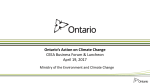 Ontario*s Action on Climate Change September 2016