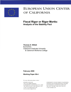 Fiscal Rigor or Rigor Mortis - European Union Center of California
