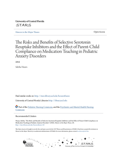 The Risks and Benefits of Selective Serotonin Reuptake Inhibitors