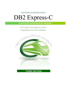 Chapter 1 – What is DB2 Express-C?