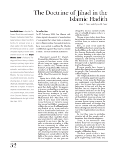 32 The Doctrine of Jihad in the Islamic Hadith