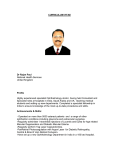 CURRICULUM VITAE Dr Rajan Paul National Health Services