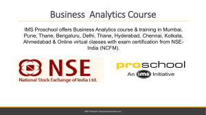 Business Analytics Course with NSE India Certification