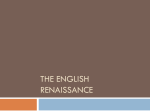 English Renaissance - Cumberlandbritishliterature