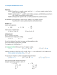 2.5 Complex Numbers and Roots