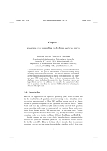 Quantum error-correcting codes from algebraic curves