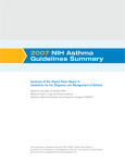 2007 NIH Asthma Treatment Guideline Summary