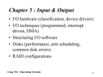 Chapter 5 - Input/Output